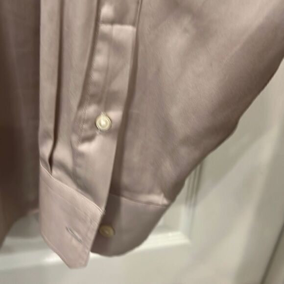 Banana Republic Dress Shirt - Cotton - 17 1/2 Neck - Tan - Picture 6 of 7